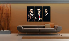 Ručno slikan slika na platnu s motivom Goodfellas u crno-belih nijansama, snaga i moć i filmski svet | Ručno slikan POP Art slika Goodfellas – glavna