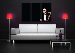 Pop art slika s motivom Marlon Brando, priroda u crnih nijansama | Ručno slikan POP Art slika Marlon Brando, snaga i moć i elegancija – pregled