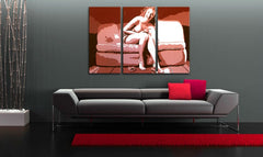Pop art slika s motivom Marilyn Monroe u bež-smeđih nijansama | Ručno slikan POP Art slika Marilyn Monroe – pregled
