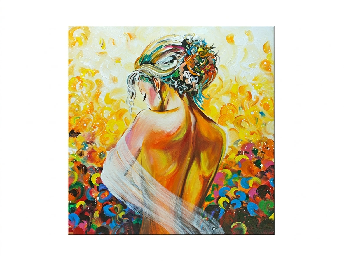 Ručno oslikana slika DeLUKS - Žena 1 komad 084D1 70 x 70 cm