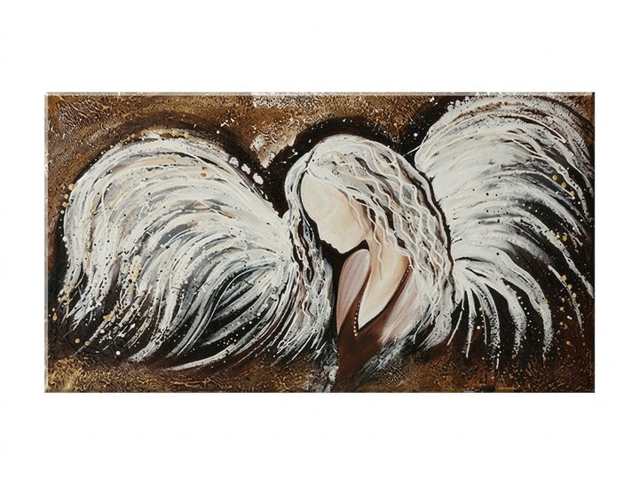 Ručno oslikana zidna umetnost ANĐEO 120 x 60 cm – náhľad