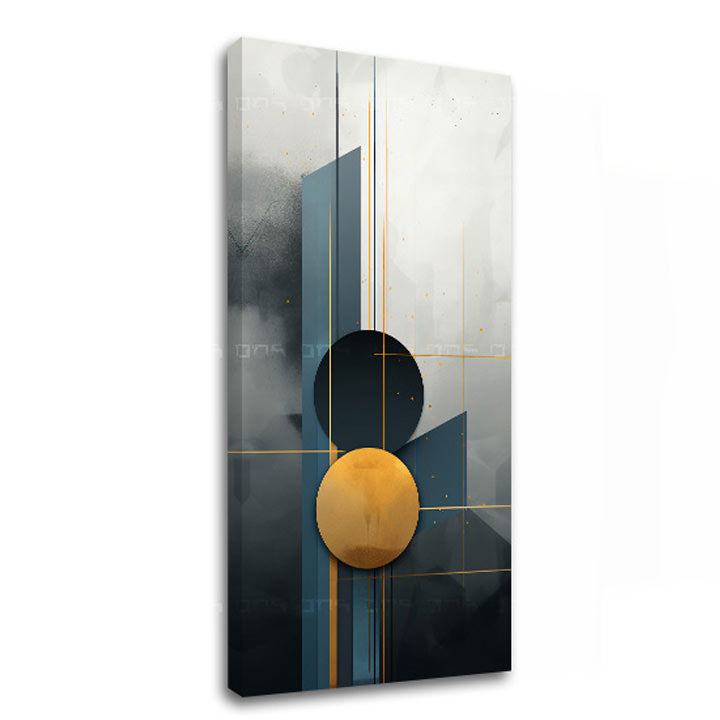 Slika Životni put u modernoj radnoj sobi – deo Art Deko Elegancija seta. Geometrijski motivi za zid.
