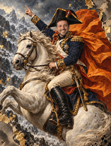 Slika iz fotografije kao legenda – kupac kao Napoleon