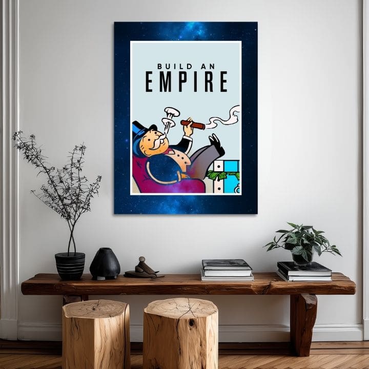 Slika na platnu Build an Empire - Preduzetnički Citát - slika 3