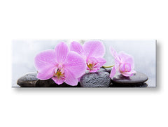 Klasičan slika na platnu s motivom FENG SHUI, cveće, priroda u belo-ružičastih nijansama, mirna atmosfera, priroda, pogodan za dnevnog boravka | Slika na platnu FENG SHUI_062-13 – glavna