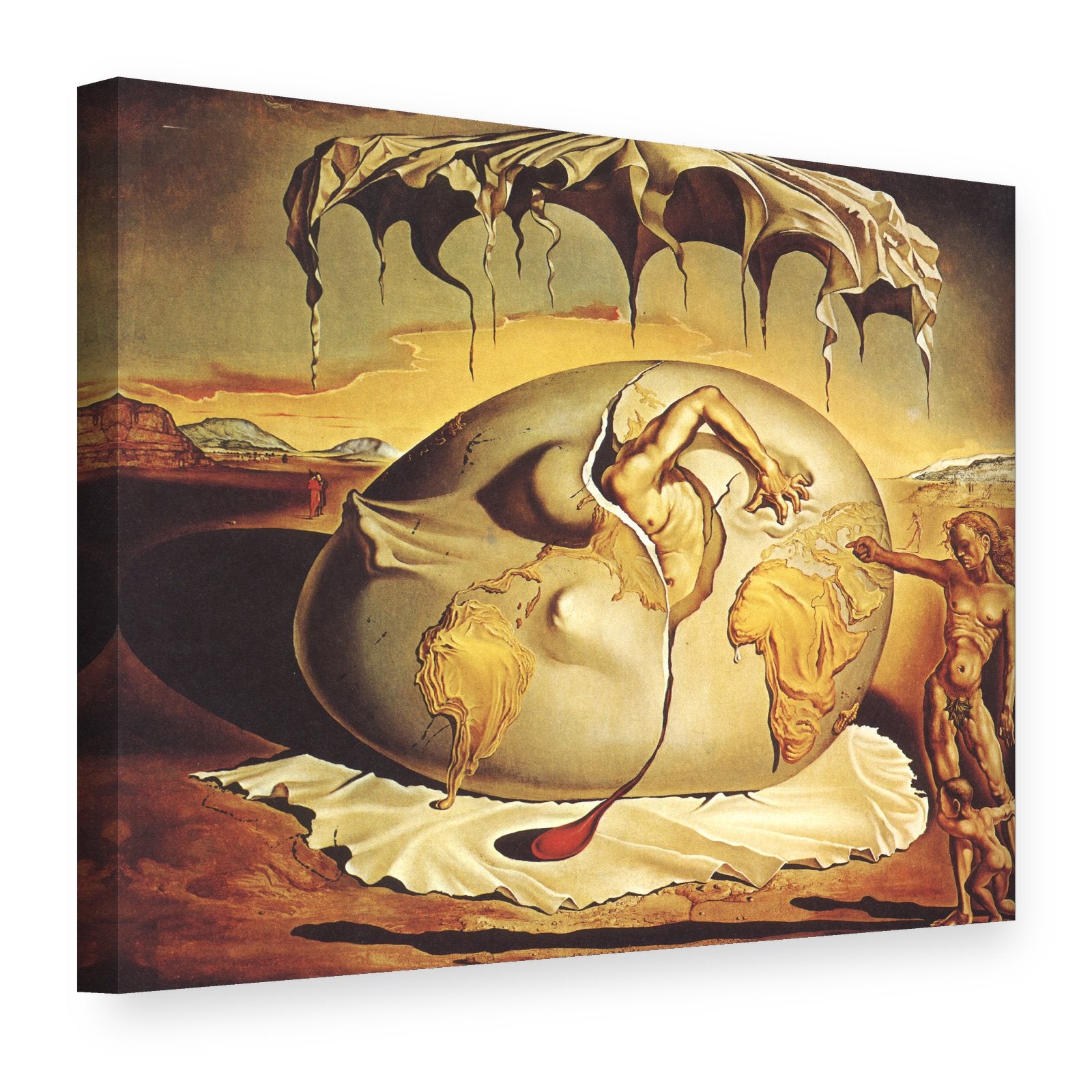Slika na platnu Geopolitičko dete posmatra rađanje novog čoveka – Salvador Dali, 3D prikaz