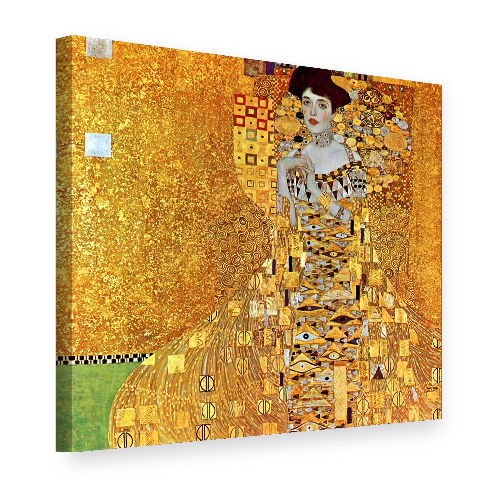Slika na platnu Portret Adele Bloh-Bauer – Gustav Klimt, 3D prikaz