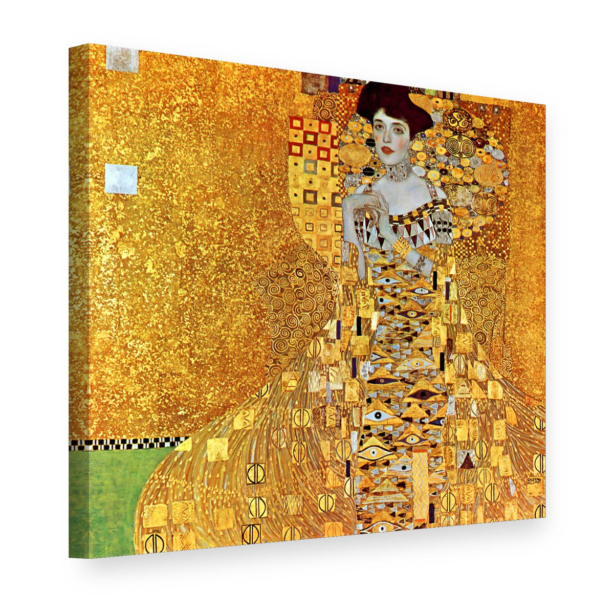 Slika na platnu Portret Adele Bloh-Bauer – Gustav Klimt, 3D prikaz