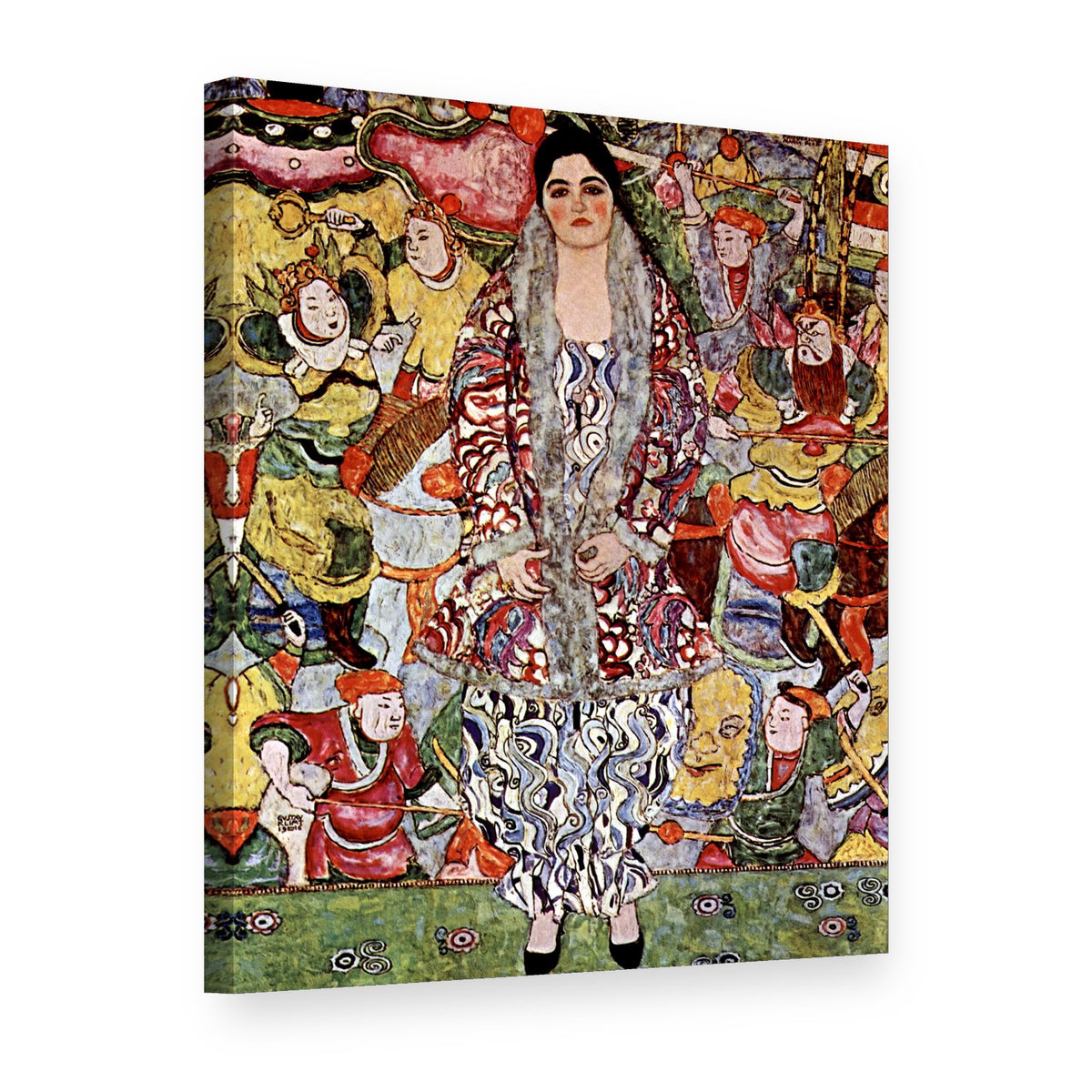 Slika na platnu Portret Friderike Marije Ber – Gustav Klimt, 3D prikaz
