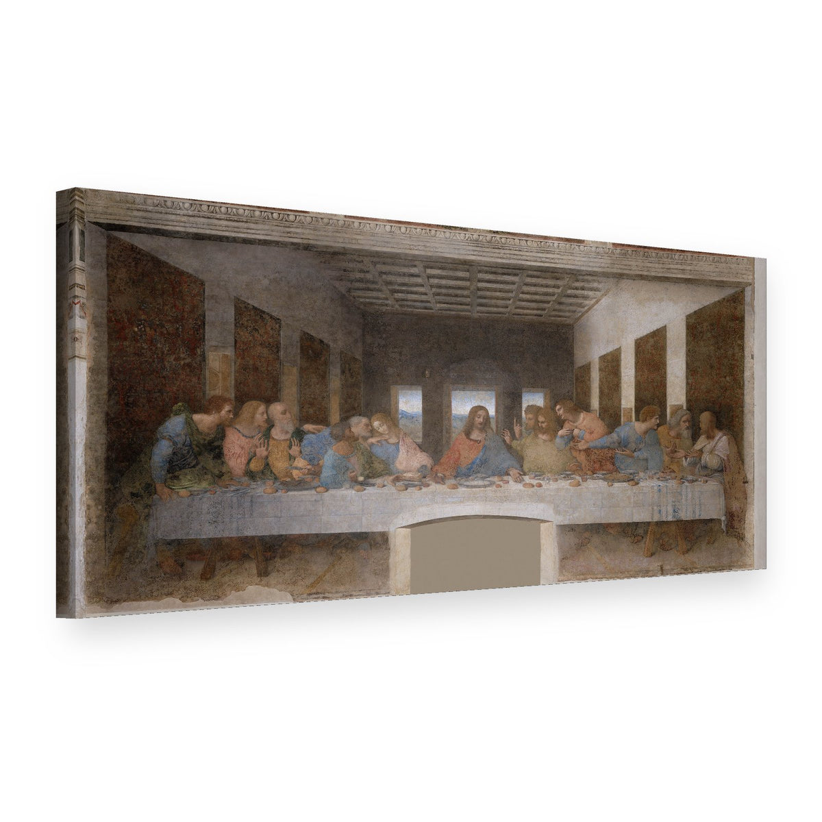 Slika na platnu Tajna večera – Leonardo da Vinči, 3D prikaz