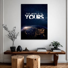 Slika na platnu The World Is Yours - Inšpiratívna Dekoracija - slika 2