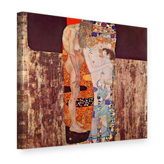 Slika na platnu Tri doba ženinog života – Gustav Klimt, 3D prikaz
