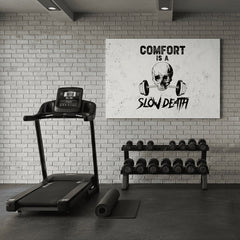Slika na platnu Comfort Is i Slow Death - Gym Motivácia - slika 2