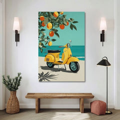 Slika na platnu Vespa v Taliansku - Retro Ulička - slika 2