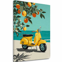 Slika na platnu Vespa v Taliansku - Retro Ulička - glavna slika