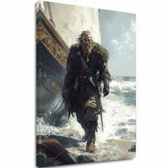 Slika na platnu Viking na Pobreží - Historický Motív - glavna slika