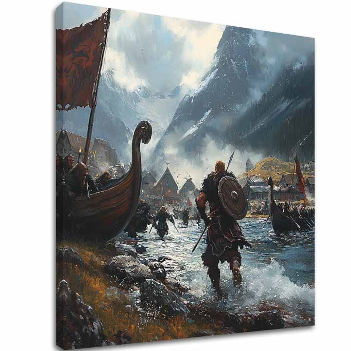 Slika na platnu Vikinzi na Moru - Historický Slika - glavna slika
