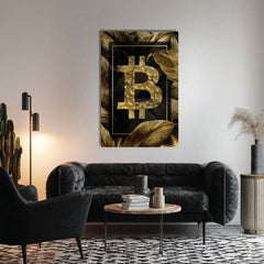 Slika na platnu Zlatý Bitcoin - Moderan Kryptomotív - slika 3