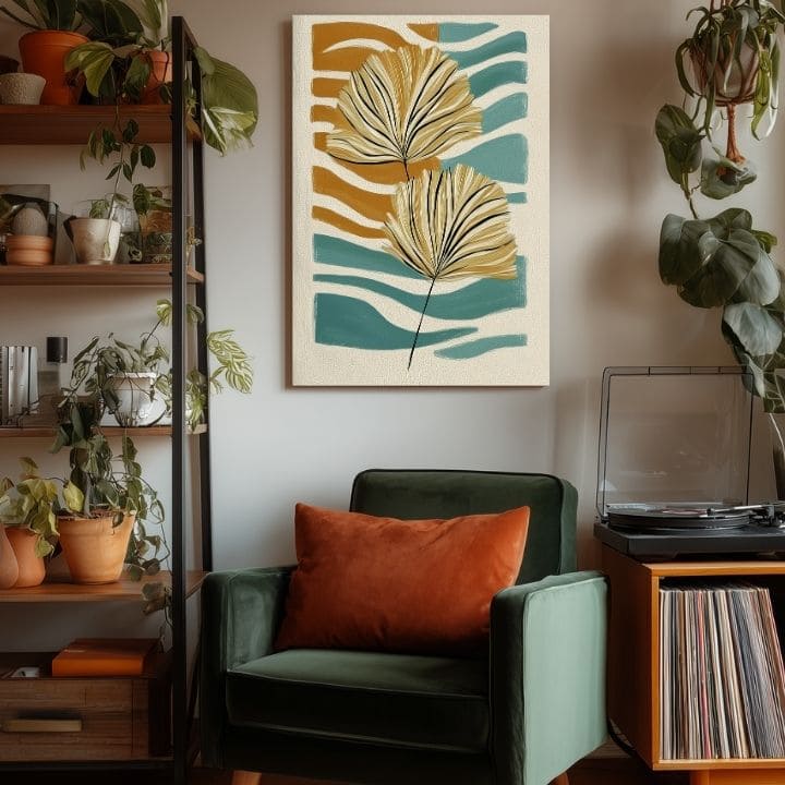 Slika na platnu Golden Letter - Minimalistički motiv - slika 4