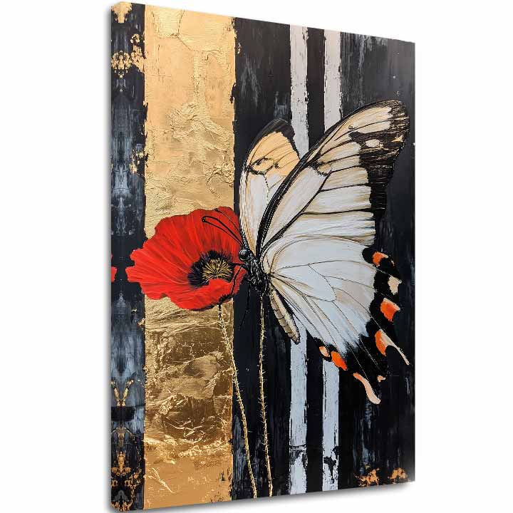 Slika leptira Dotyky prirode - 100% original doslikan akrylom - glavna slika