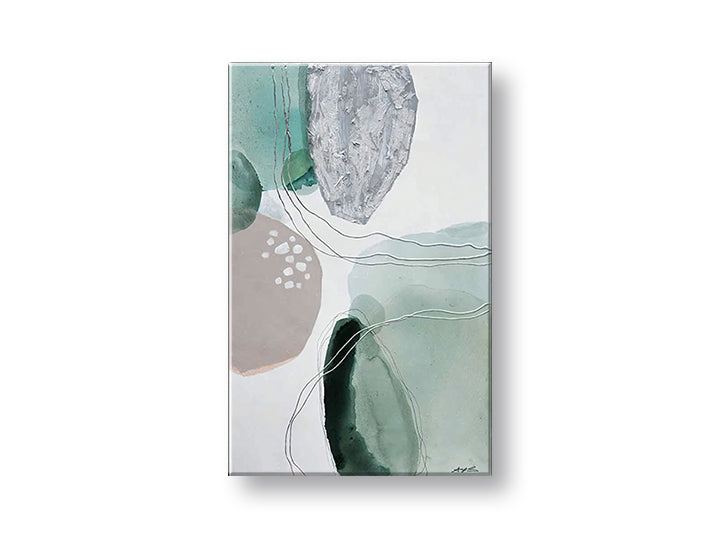 Moderan slika na platnu s motivom priroda u belo-bežih nijansama, mirna atmosfera, priroda, pogodan za radne sobe | Slika na platnu APSTRAKT – glavna