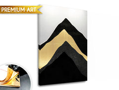 Ručno slikan slika na platnu s motivom PREMIUM ART – Abstrakt Hory, pejzaž, priroda u belo-sivih nijansama, sofisticirana atmosfera, pogodan za dnevnog boravka – glavna