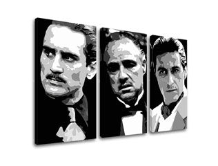 Moderan slika s motivom The Godfather u crno-belih nijansama | Najveći MAFIÁNI na platnu - The Godfather, snaga i moć i porodica – pregled