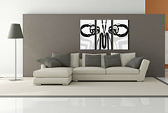 Ručno oslikana POP art slika DJ od 3 dela dj4