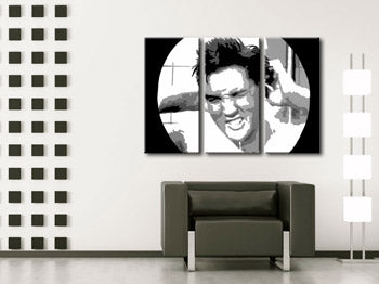Ručno oslikana POP art slika ELVIS od 3 dela el2