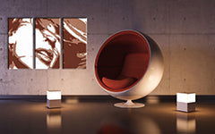 Ručno oslikana POP art slika Kajli Minog, 3 dela