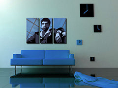 Ručno oslikana POP Art slika AL PAĆINO 3 dela al19