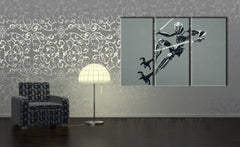 Ručno oslikana POP art slika Zvezdani ratovi, 3 dela, sw4