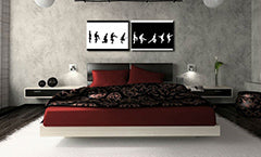 Ručno oslikana POP art slika Monti Pajton 2 dela mp