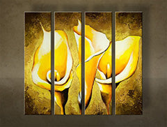 Ručno oslikana slika CVEĆA od 4 dela NU0022E4