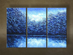 Ručno oslikana slika pejzaža od 3 dela NU0026E3