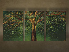 Ručno oslikana slika drveta iz 3 dela NU0029E3