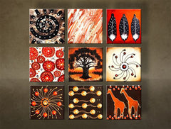 Ručno oslikana slika APSTRAKT 9-delna NU0040E9