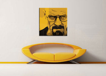 Ručno oslikana POP art slika Breaking Bad od 4 dela brb