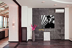 Ručno oslikana POP art slika Courier 1 deo kur