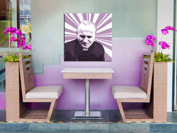 Ručno oslikana POP art slika Jovana Pavla II. 1 deo jp2