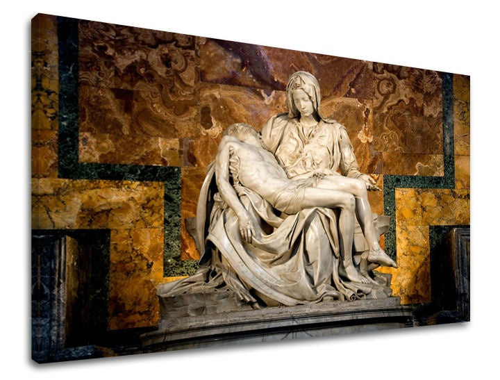 Klasičan slika na platnu s motivom inspirativni motiv, religiozni motiv u belo-zelenih nijansama, svečana atmosfera, pogodan za radne sobe – glavna