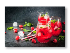 Klasičan slika na platnu s motivom LETNÝ DRINK u belo-ružičastih nijansama, pogodan za kuhinje | Slika za zid LETNÝ DRINK_082-11 – glavna