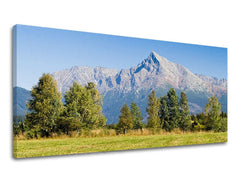 U boho stilu slika s motivom PANORAMA SLOVAČKA, šuma, nebo u plavo-sivih nijansama | Slika za zid PANORAMA SLOVAČKA, priroda i avantura – pregled