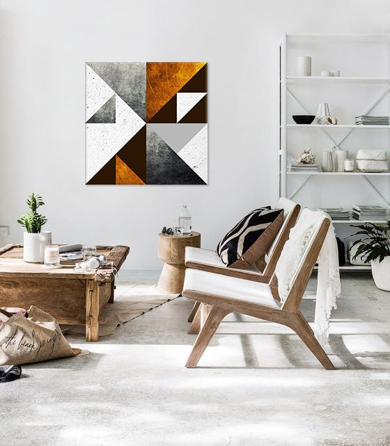 U skandinavskom stilu slika s motivom Dialogue with Modern Creation, mapa, priroda u belo-sivih nijansama | Slika za zid Dialogue with Modern Creation – pregled