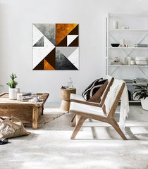 U skandinavskom stilu slika s motivom Dialogue with Modern Creation, mapa, priroda u belo-sivih nijansama | Slika za zid Dialogue with Modern Creation – pregled