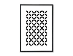 U skandinavskom stilu slika s motivom Pure Shape, cveće, priroda u belo-crnih nijansama | Poster za zid Pure Shape – pregled