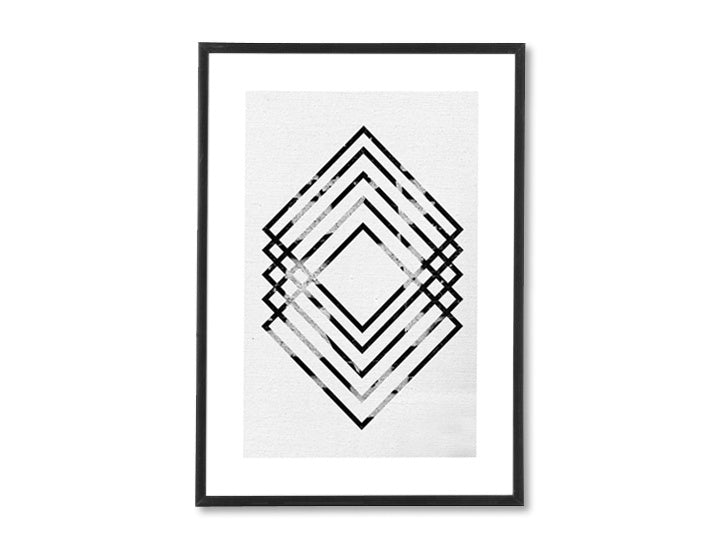 U skandinavskom stilu slika na platnu s motivom Sky in Dimension, priroda u belo-crnih nijansama, mirna atmosfera, pogodan za hodnika | Poster za zid Sky in Dimension – glavna
