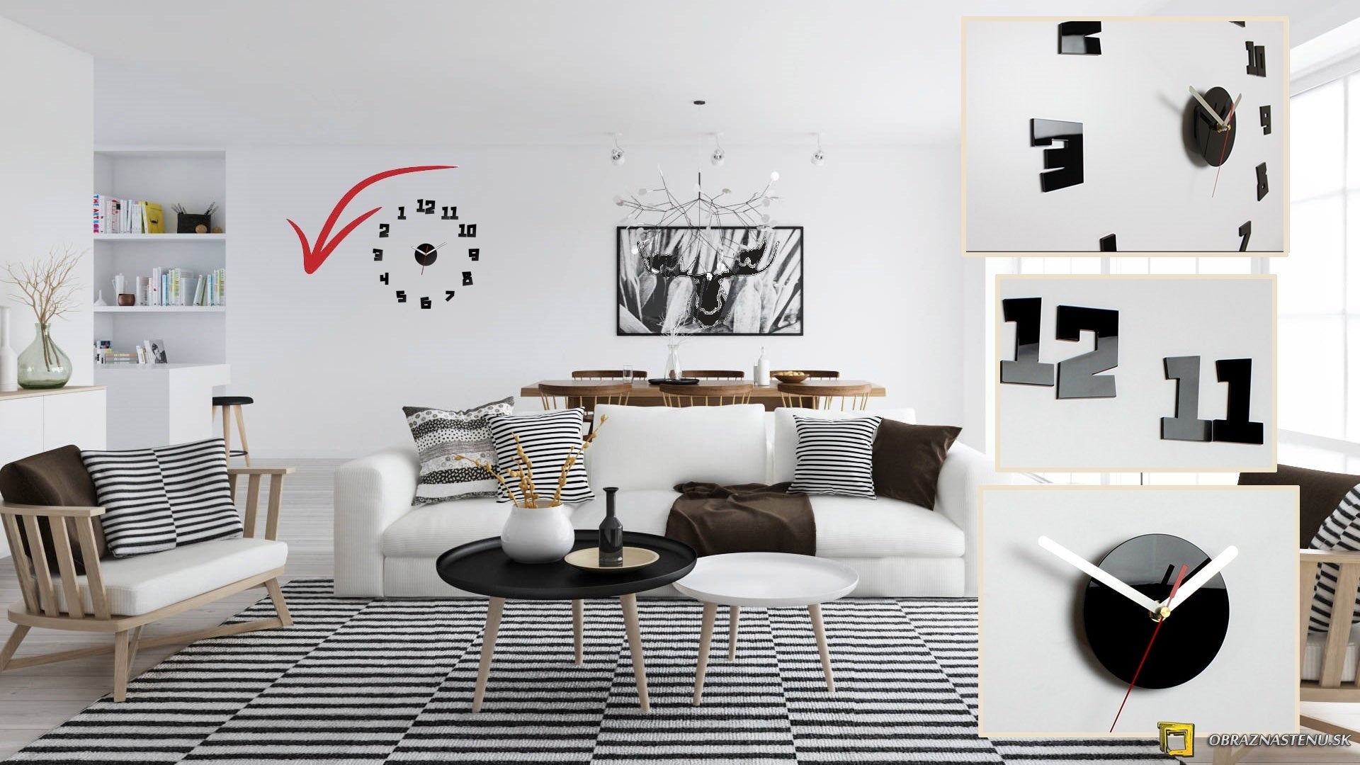 Zidni satovi CRAZY CLOCK - BACK IN TIME NH030