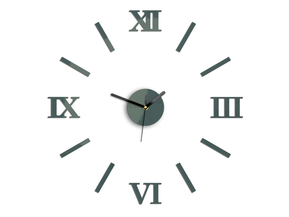 Moderan zidni sat NUMBER gray - slika 2
